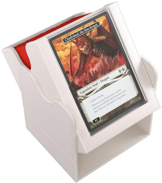 Коробка для карток Gamegenic TCG Deck Box Squire Plus XL на 100+ предметів Біла (4251715416594) - зображення 11