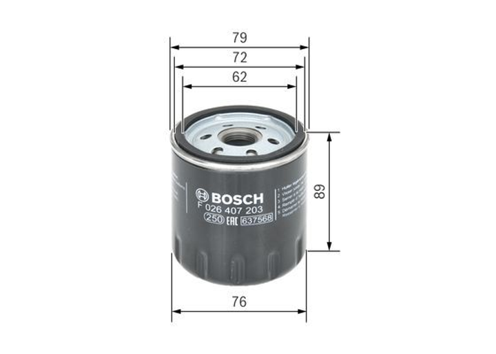 Масляный фильтр Bosch (F 026 407 203) - изображение 1