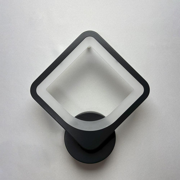 Світильник світлодіодний настінний, LED бра LUMINARIA TETRA 24W S250 ON / OFF BLACK 220V IP20 - зображення 5