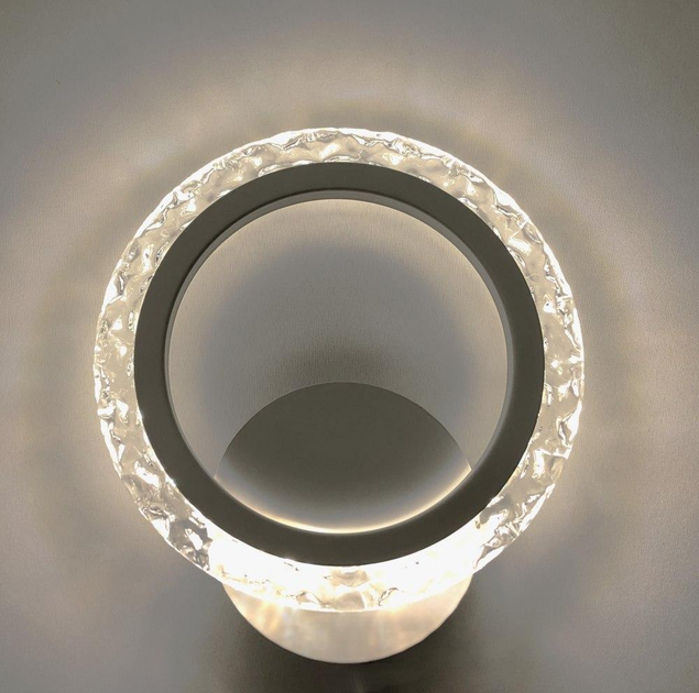 Светильник светодиодный настенный, LED бра LUMINARIA EUROPA 12W R220 ON/OFF WHITE/ICE 220V IP20 - изображение 2