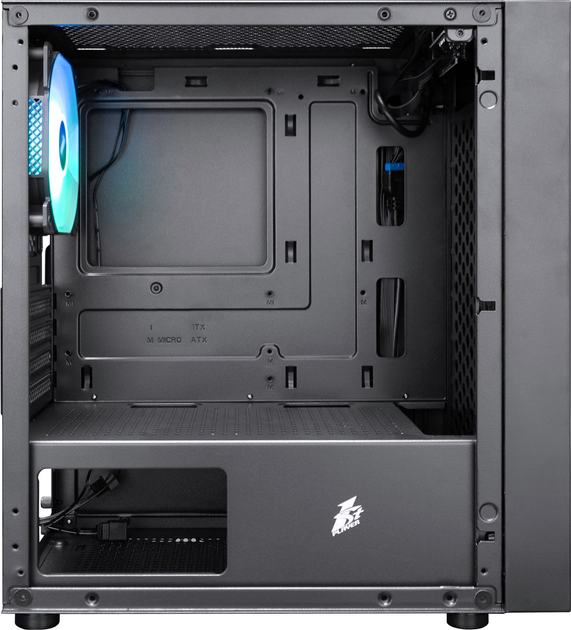Корпус 1stPlayer B5-M-1F2(AP) Black без БП - зображення 5