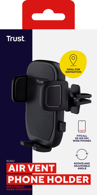 Автодержатель для телефона Trust Runo Air Vent Black (TR24983) - изображение 8