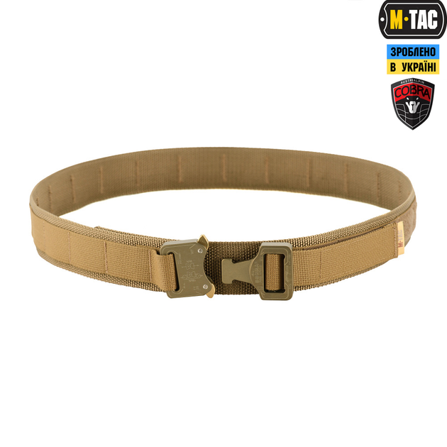 Ремінь M-Tac Cobra Buckle Tactical Belt Coyote M/L 10126005-M/L - зображення 2