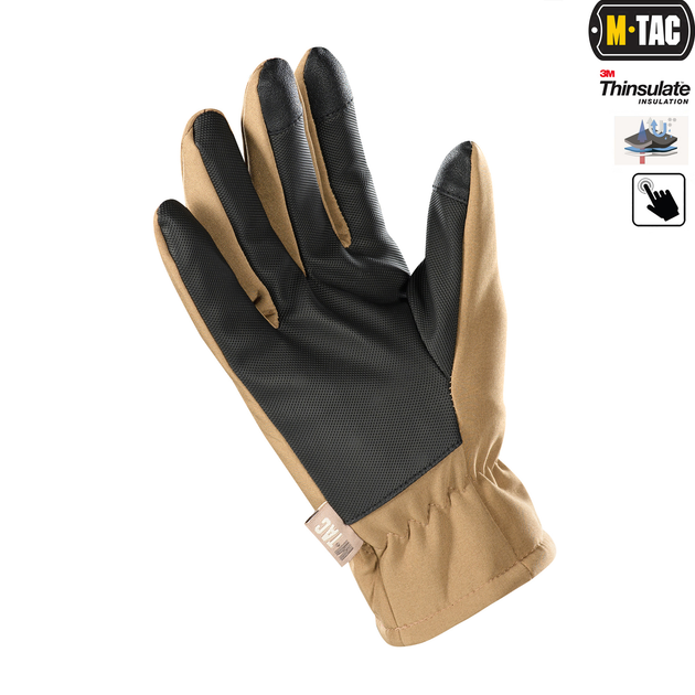 Перчатки M-Tac Soft Shell Thinsulate Coyote Brown M 90308017-M - зображення 2