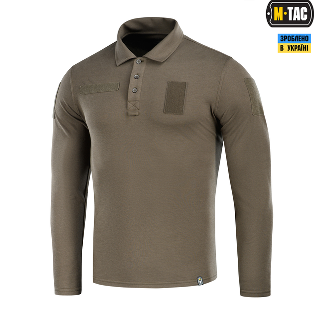 Поло тактовне довгий рукав M-Tac Dark Olive (3XL) 65/35 80021048-3XL - зображення 1