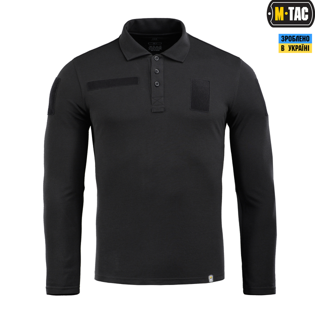 Поло тактичне довгий рукав M-Tac Black (2XL) 65/35 80021002-2XL - зображення 2