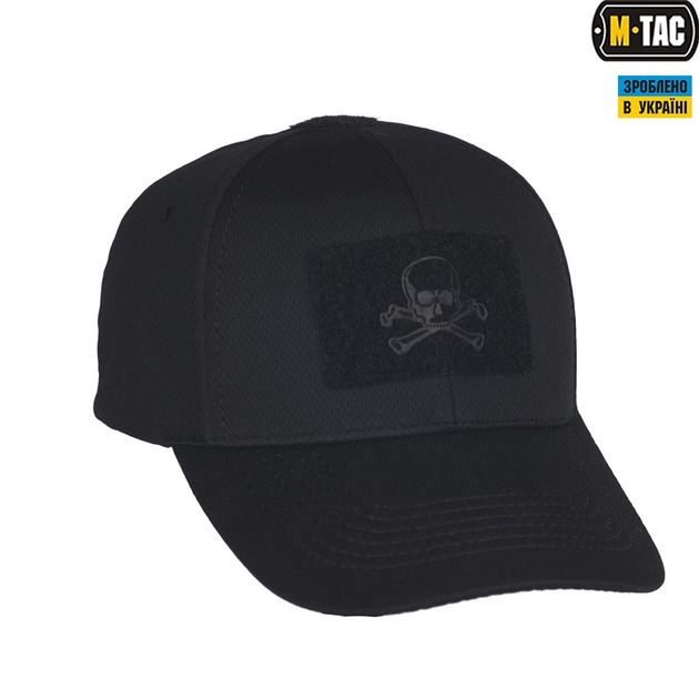 Бейсболка тактична M-Tac Flex Pirate Skull Black S/M 40515002-57-58 - зображення 1
