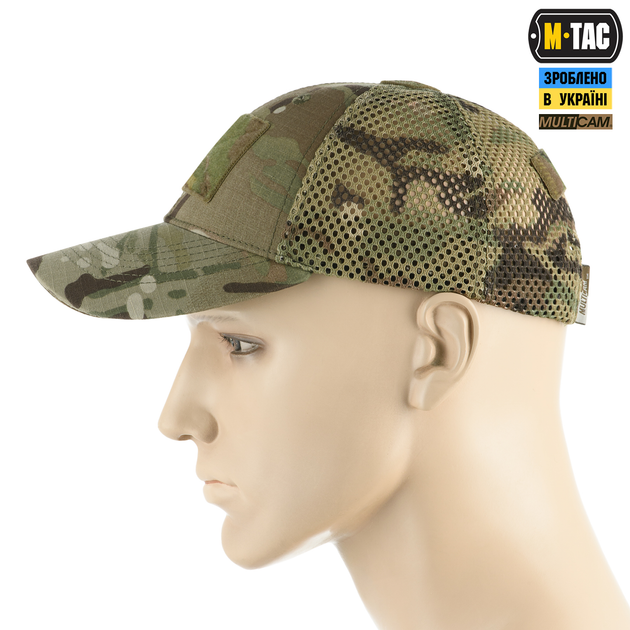 Бейсболка тактична з сіткою Азов M-Tac Extreme Multicam (L/XL) NYCO 40600008-L/XL - изображение 2