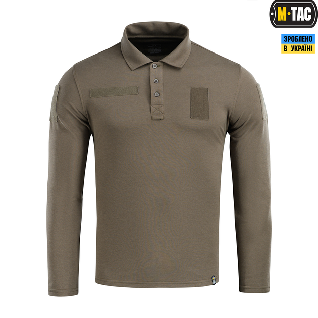 Поло тактичне довгий рукав M-Tac Dark Olive (L) 65/35 80021048-L - изображение 2