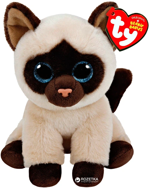 TY Beanie Babies Сиамская кошка Jaden 25 см (90237) – игрушки с