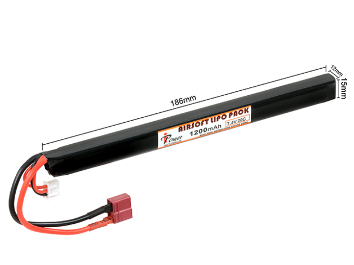 Акумулятор IPower LiPo 7.4V 1200mah 20c T-Connector - изображение 2