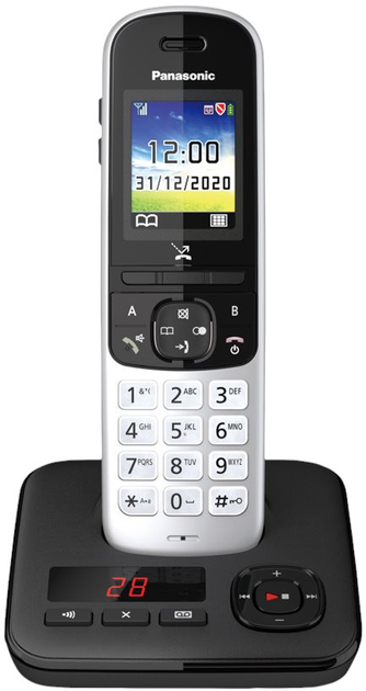 Telefon IP Panasonic KX-TGH720GS Black - obraz 1