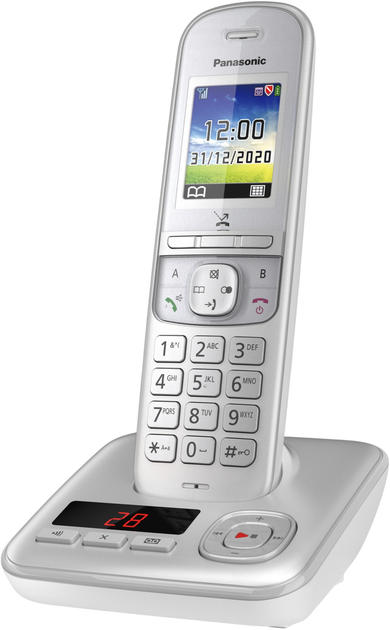 Telefon IP Panasonic KX-TGH720GG Silver - obraz 2