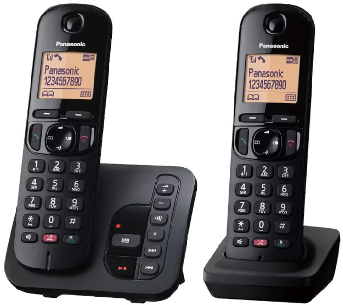 Telefon IP Panasonic KX-TGC462GB Duo Black - obraz 2