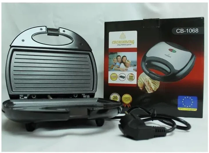 Сэндвичница гриль бутербродница Crownberg CB-1068 750W - изображение 5