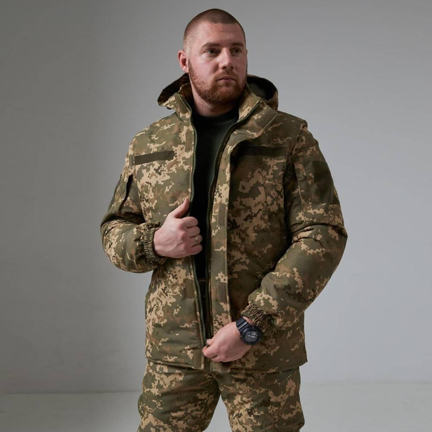 Зимова тактична куртка Tactical WinterGuard Pro-X з підкладкою Omni-Heat піксель розмір 4XL - зображення 1