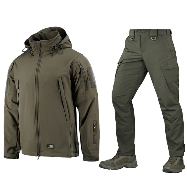 Форма M-Tac Куртка SoftShell + Брюки Aggressor Gen.II Flex олива размер 2XL - изображение 1