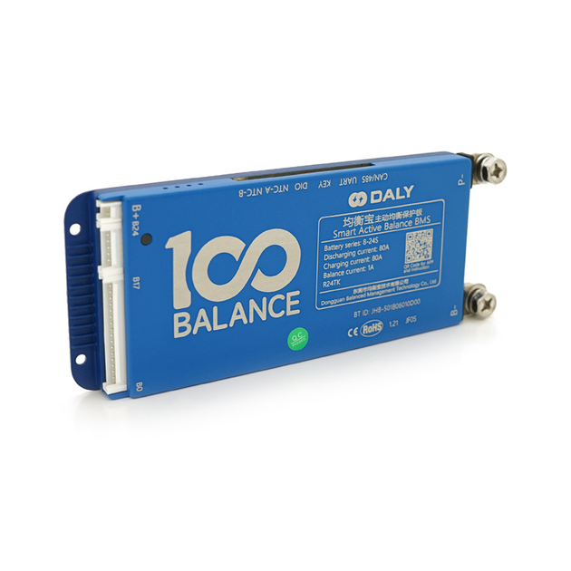 Universal BMS smart плата DaLy LiFePO4 8-24S 80A с Bluetooth + CAN + активный баллансир 1A - изображение 1