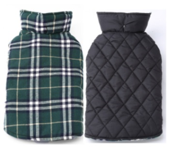 Зимний водонепроницаемый двухсторонний жилет в клетку Derby Plaid Green в британском стиле, XL Зеленый - Фото 2 Зимний водонепроницаемый двухсторонний жилет в клетку Derby Plaid Green в британском стиле, XL Зеленый - изображение 2