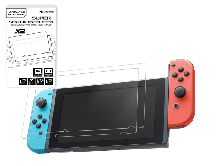 Захисне скло Subsonic Super Screen Protector 9H HD для Nintendo Switch 2 шт. (3760192209052) - зображення 5