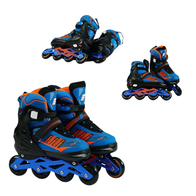Ролики Best Roller, XL размер 42-44, длина стельки 27- 29 см, колеса PU, d колес – 7 см, алюминиевая рама, подшипник ABEC-7. Multicolor (166587) - Фото 2 Ролики Best Roller, XL размер 42-44, длина стельки 27- 29 см, колеса PU, d колес – 7 см, алюминиевая рама, подшипник ABEC-7. Multicolor (166587) - изображение 2