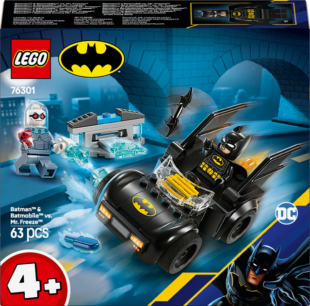 Конструктор LEGO Super Heroes Бэтмен и Бэтмобиль против мистера Фриза ...
