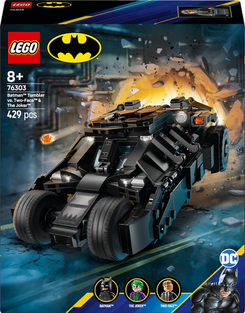 Конструктор LEGO DC Batman Бэтмен Тумблер против Двуликого и Джокера ...