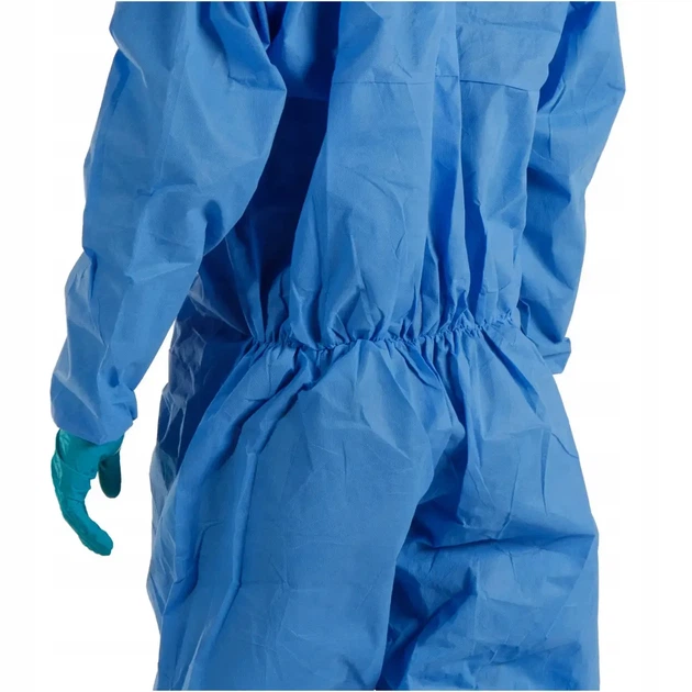 Защитный костюм ОхуChem С110В защита от пыли химических веществ Blue L - изображение 6
