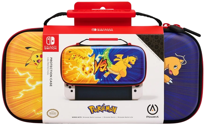 Etui PowerA Nintendo Switch/OLED/Lite Protection Case - Pikachu Vs. Dragonit (0617885029011) - obraz 10