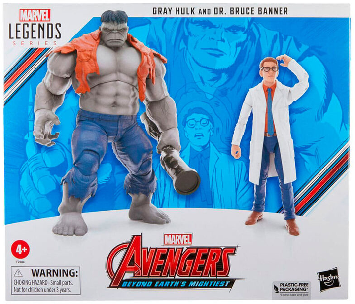 Zestaw figurek Hasbro Marvel Avengers Beyond Earths Mightiest Gray Hulk & Dr. Bruce Banner 2 szt (5010996142597) - obraz 1