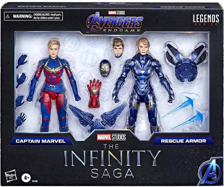 Набір фігурок Hasbro Marvel Avengers Endgame The Infinity Saga Captain Marvel & Rescue Armor 2 шт (5010993839865) - зображення 1