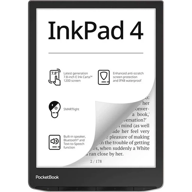 Электронная книга PocketBook 743G InkPad 4 Stundust Silver (PB743G-U-CIS) - изображение 8