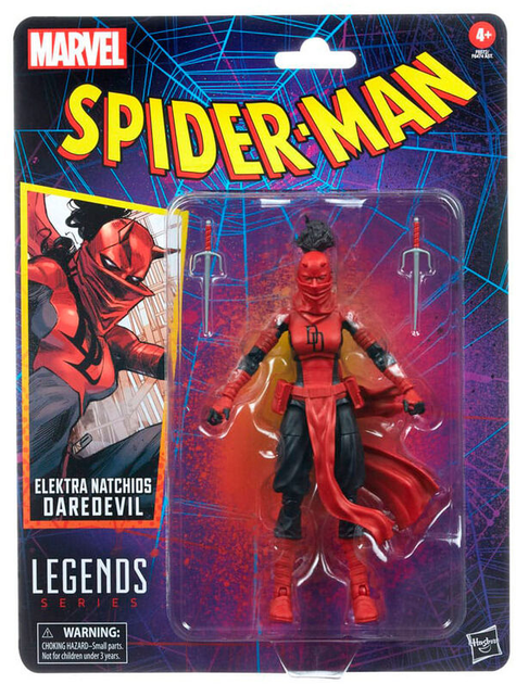 Figurka Hasbro Marvel Legends Spiderman Elektra Natchios Daredevil z akcesoriami 15 cm (5010994181277) - obraz 1