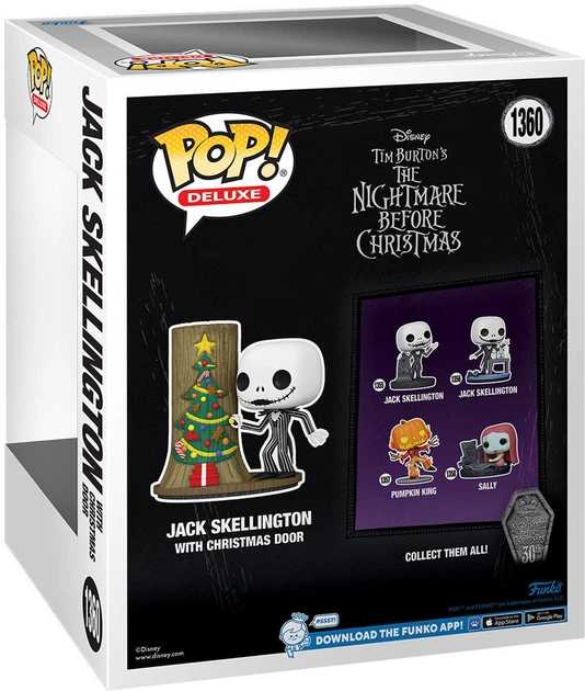 Figurka Funko POP Deluxe Disney Nightmare Before Christmas 30th Anniversary Jack Skellington With Christmas Door (889698723107) - obraz 3