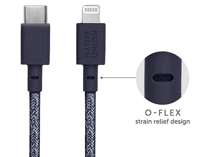 Кабель USB-C to Lightning Native Union Belt Cable Indigo (1.2 m) (BELT-CL-IND-2-NP) - изображение 3