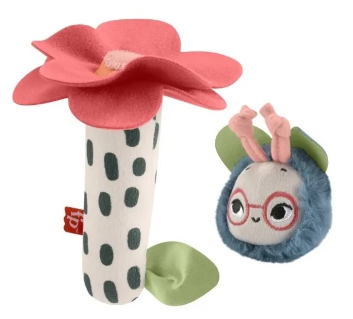Брязкальце Fisher-Price Працьовита бджілка та квітка HYR56 (0194735254248) - зображення 5