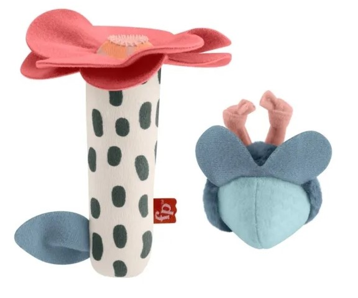 Брязкальце Fisher-Price Працьовита бджілка та квітка HYR56 (0194735254248) - зображення 6