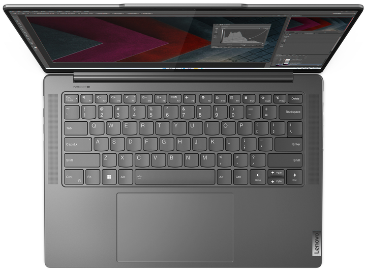 Ноутбук 14.5" Lenovo Yoga Pro 7 14ARP8 AMD Ryzen 7 7735HS RAM 16GB SSD 512GB 14год батарея Win11 (UKR) - зображення 3