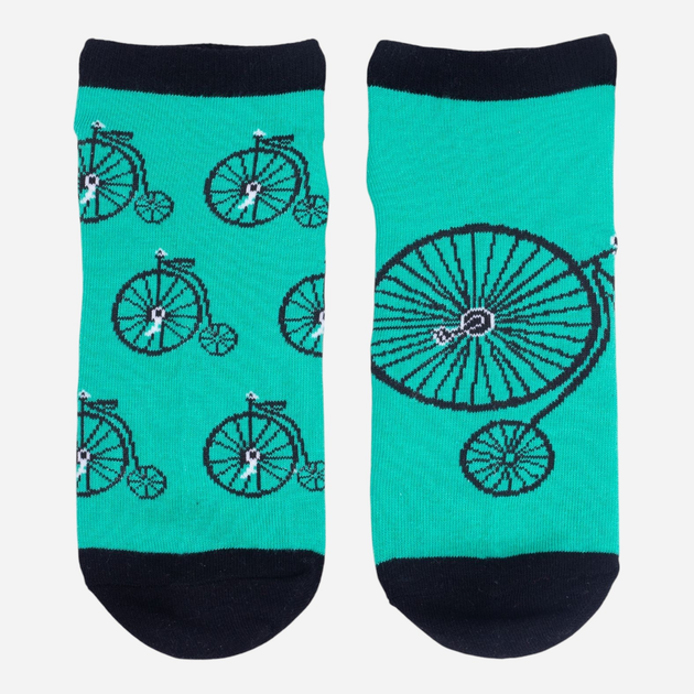 Шкарпетки чоловічі короткі бавовняні YOCLUB Funny Cotton Socks 35-38 Зелені (5904921662031) - зображення 2