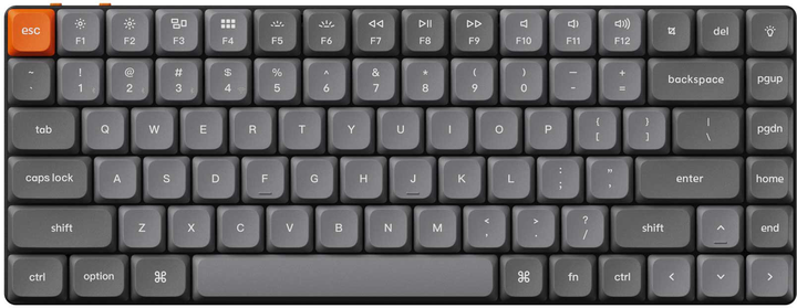 Клавиатура беспроводная Keychron K3 Max Gateron MX 2.0 Brown QMK White Led Eng/Ukr Wireless/Bluetooth/USB Black (K3MA3_KEYCHRON) - изображение 1