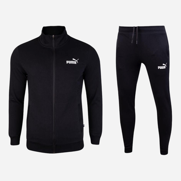 Komplet sportowy męski (bluza bez kaptura rozpinana + spodnie) Puma 585840 M Czarny (4063697383111) - obraz 1