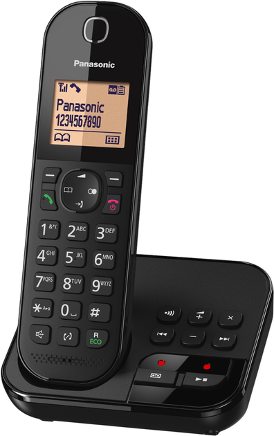 Telefon IP Panasonic KX-TGC420GB Black - obraz 2