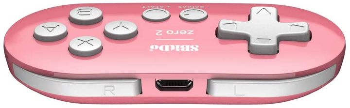 Kontroler bezprzewodowy 8BitDo Zero 2 Bluetooth Gamepad Pink (RET00220) - obraz 2