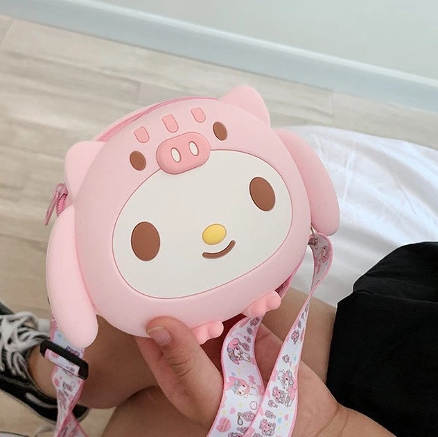 Сумочка детская силиконовая через плечо My Melody (Май Мелоди) розовая - изображение 2