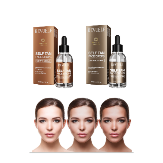 Автозагар для лица темный Revuele Salf Tan Face Drop Medium to Dark 30 мл - Фото 8 Автозагар для лица темный Revuele Salf Tan Face Drop Medium to Dark 30 мл - изображение 8