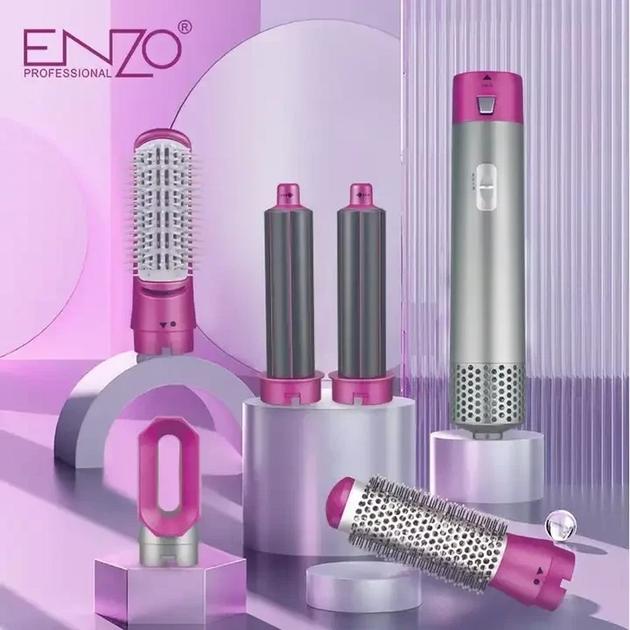 Фен мультистайлер 5в1 ENZO EN-6206 1000 Вт - зображення 2