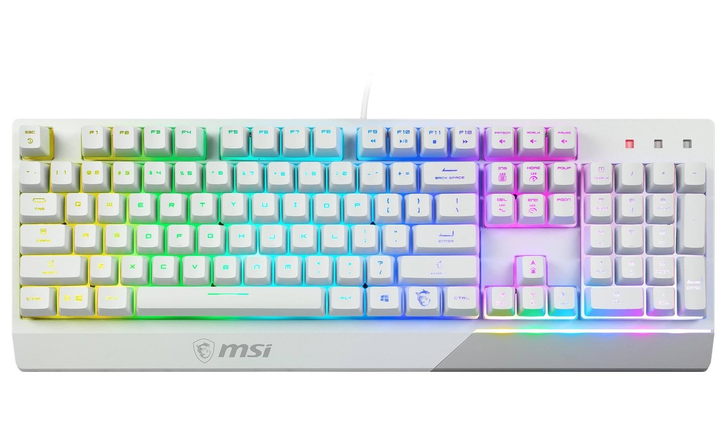 Клавиатура игровая механическая MSI Vigor GK-30 UA USB White – фото ...
