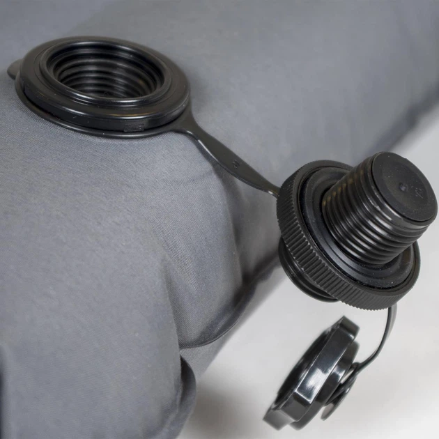 Килимок надувний Bo-Camp Flex Built-in Pump 194x70x10 cm Anthracite (3106605) - зображення 6