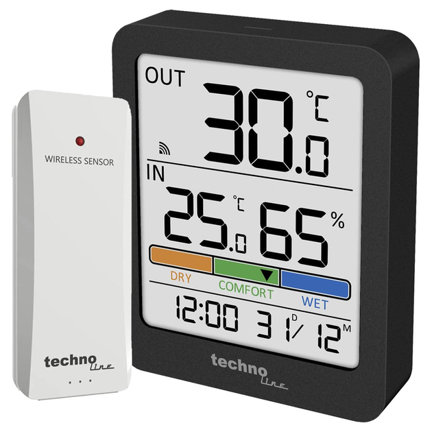 Термогигрометр Technoline WS9488 Anthracite (WS9488) - изображение 1