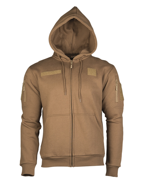 Реглан с капюшоном на молнии TACTICAL HOODIE L Coyote (DISC/11472019-L) - изображение 1